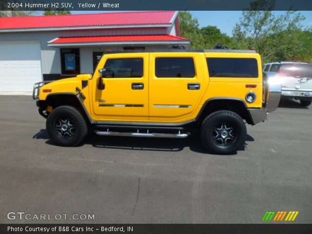 2004 Hummer H2 SUV in Yellow