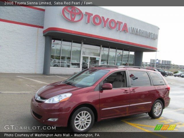 2008 Toyota Sienna Limited in Salsa Red Pearl