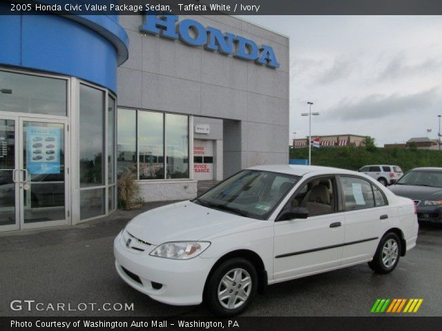 2005 Honda Civic Value Package Sedan in Taffeta White
