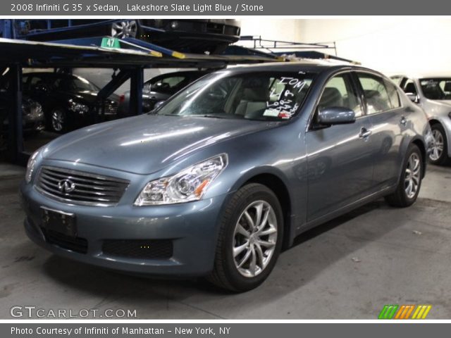 2008 Infiniti G 35 x Sedan in Lakeshore Slate Light Blue