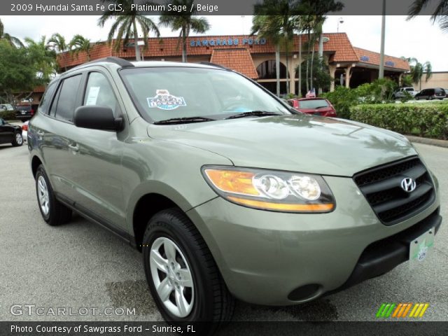 2009 Hyundai Santa Fe GLS in Platinum Sage