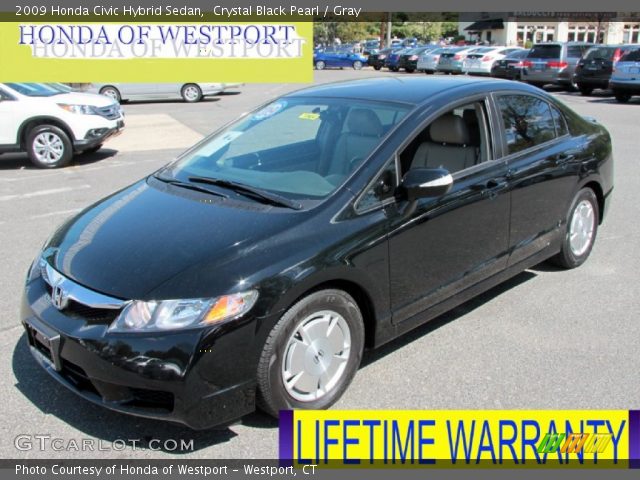 2009 Honda Civic Hybrid Sedan in Crystal Black Pearl