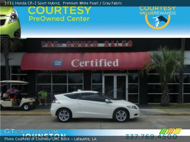 2011 Honda CR-Z Sport Hybrid in Premium White Pearl