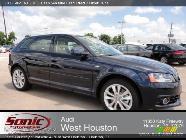 2012 Audi A3 2.0T in Deep Sea Blue Pearl Effect