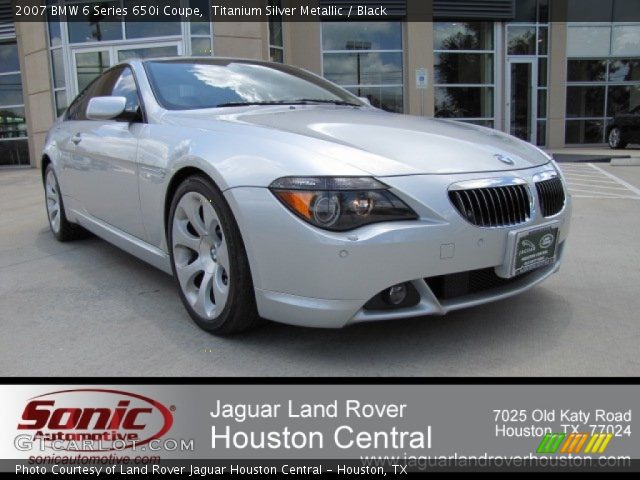 2007 BMW 6 Series 650i Coupe in Titanium Silver Metallic
