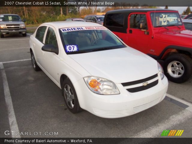 2007 Chevrolet Cobalt LS Sedan in Summit White