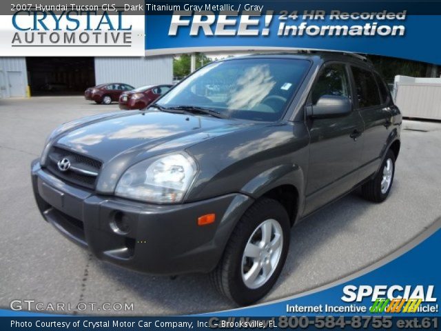 2007 Hyundai Tucson GLS in Dark Titanium Gray Metallic