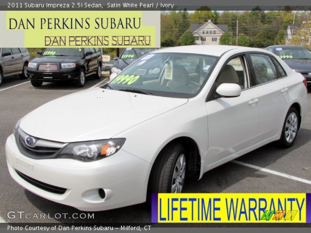 2011 Subaru Impreza 2.5i Sedan in Satin White Pearl
