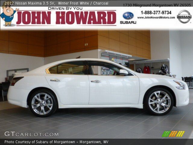 2012 Nissan Maxima 3.5 SV in Winter Frost White