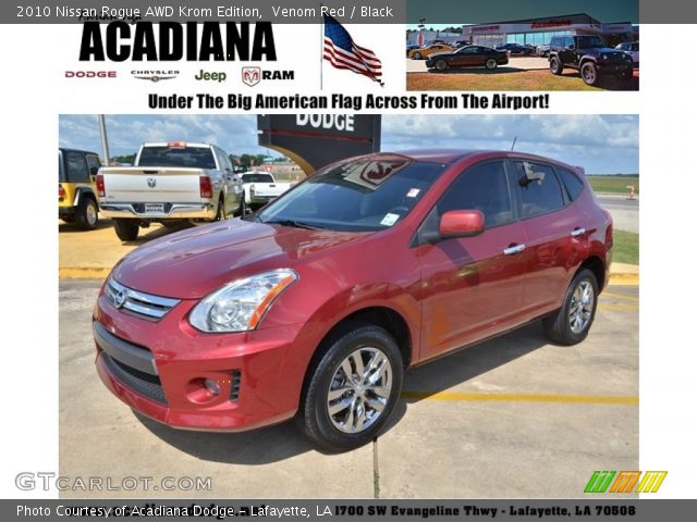 2010 Nissan Rogue AWD Krom Edition in Venom Red