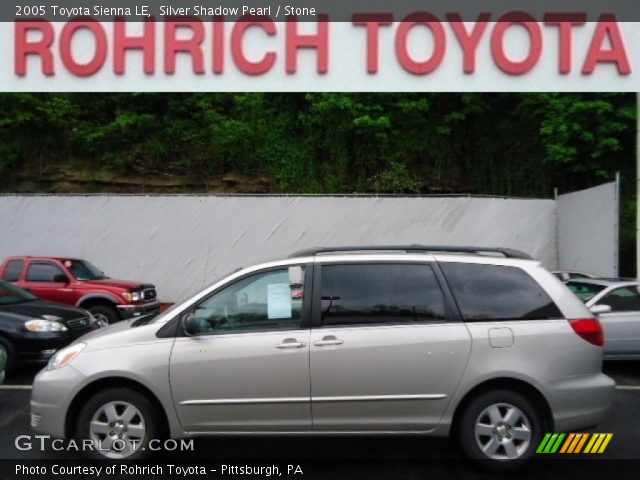 2005 Toyota Sienna LE in Silver Shadow Pearl