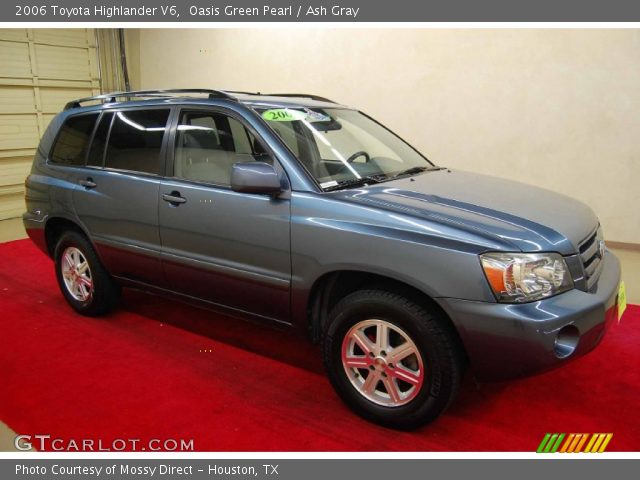2006 Toyota Highlander V6 in Oasis Green Pearl