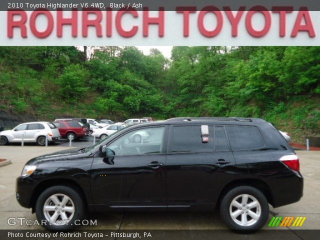 2010 Toyota Highlander V6 4WD in Black