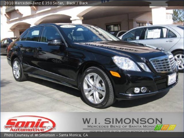 2010 Mercedes-Benz E 350 Sedan in Black