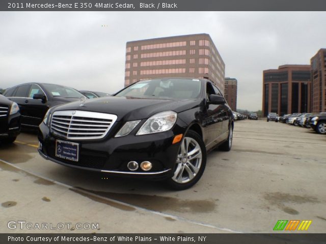 2011 Mercedes-Benz E 350 4Matic Sedan in Black