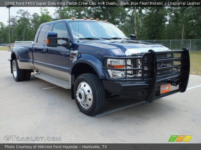 2008 Ford F450 Super Duty King Ranch Crew Cab 4x4 Dually in Dark Blue Pearl Metallic