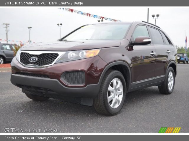 2011 Kia Sorento LX V6 in Dark Cherry