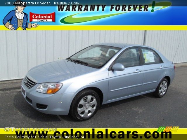 2008 Kia Spectra LX Sedan in Ice Blue