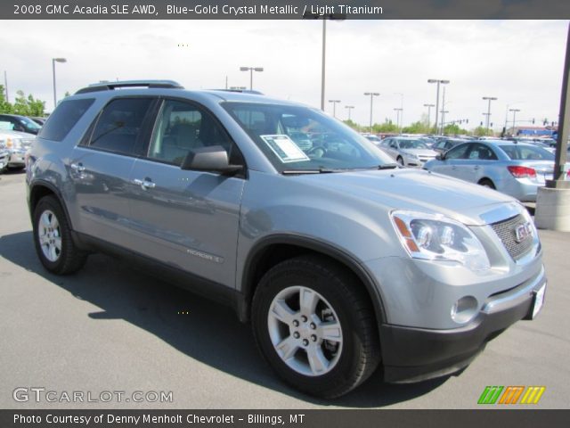 2008 GMC Acadia SLE AWD in Blue-Gold Crystal Metallic