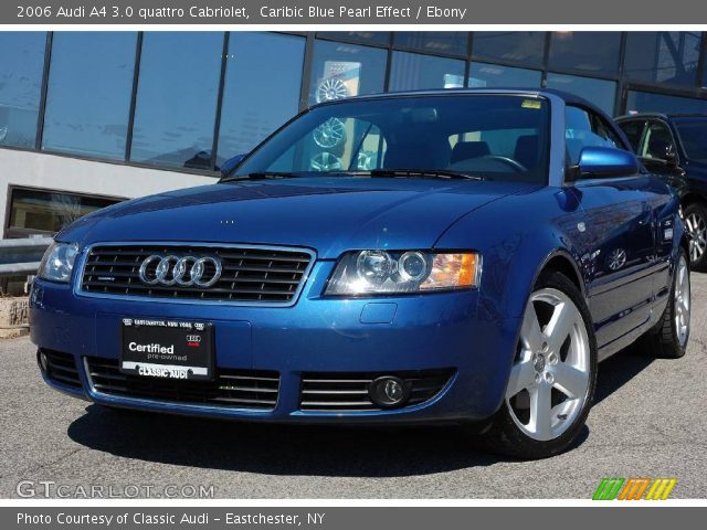 2006 Audi A4 3.0 quattro Cabriolet in Caribic Blue Pearl Effect