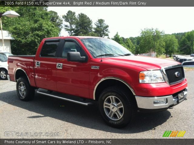 2005 Ford F150 XLT SuperCrew 4x4 in Bright Red