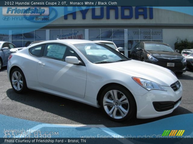 2012 Hyundai Genesis Coupe 2.0T in Monaco White