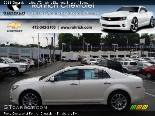 2012 Chevrolet Malibu LTZ in White Diamond Tricoat