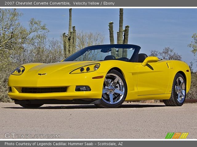 2007 Chevrolet Corvette Convertible in Velocity Yellow