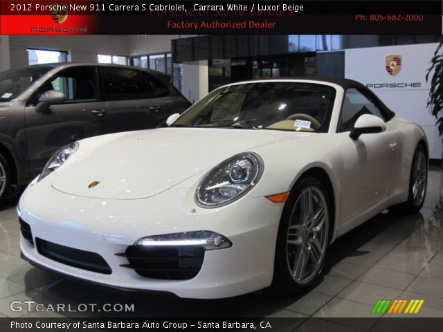 2012 Porsche New 911 Carrera S Cabriolet in Carrara White