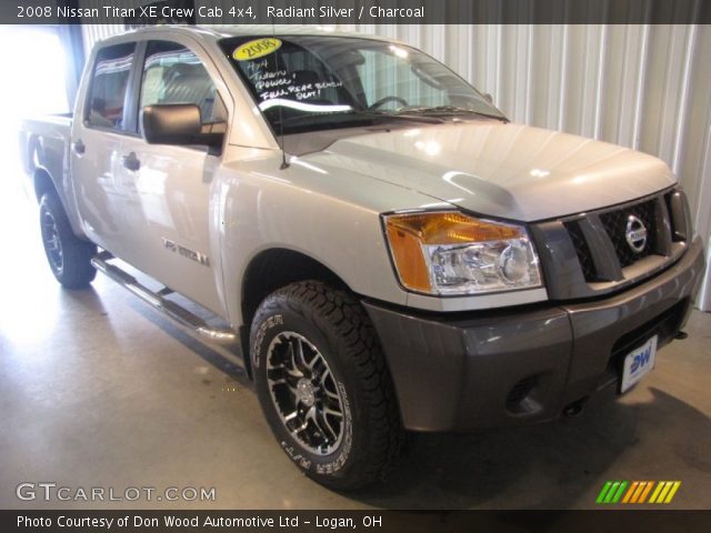 2008 Nissan Titan XE Crew Cab 4x4 in Radiant Silver