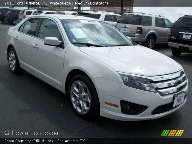 2011 Ford Fusion SE V6 in White Suede