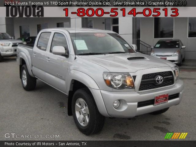 2011 Toyota Tacoma V6 TRD Sport PreRunner Double Cab in Silver Streak Mica