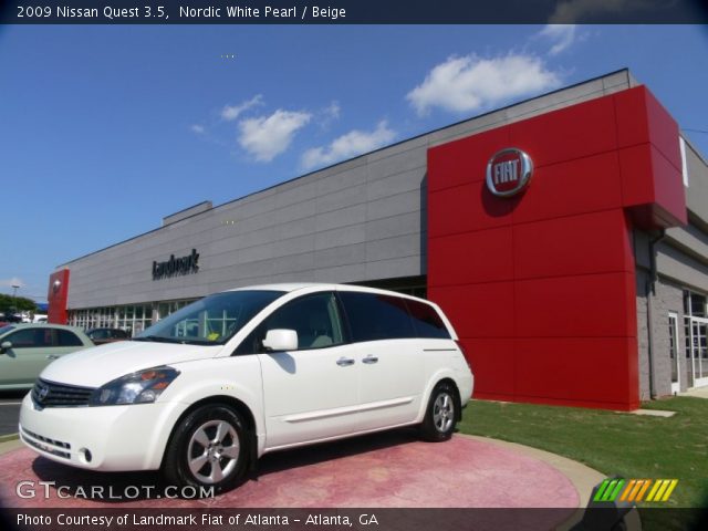 2009 Nissan Quest 3.5 in Nordic White Pearl