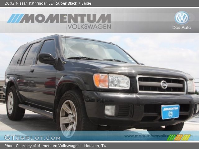 2003 Nissan Pathfinder LE in Super Black