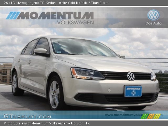 2011 Volkswagen Jetta TDI Sedan in White Gold Metallic