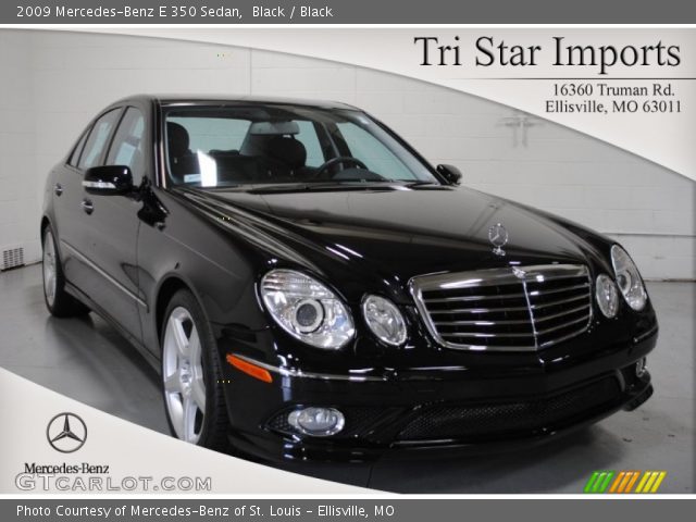 2009 Mercedes-Benz E 350 Sedan in Black