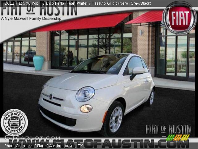 2012 Fiat 500 Pop in Bianco Perla (Pearl White)