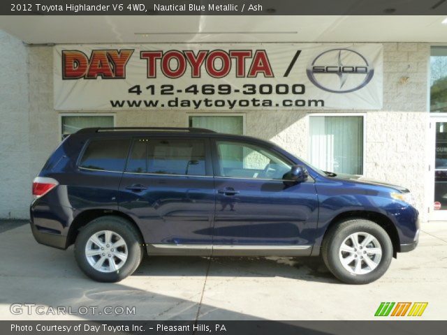 2012 Toyota Highlander V6 4WD in Nautical Blue Metallic