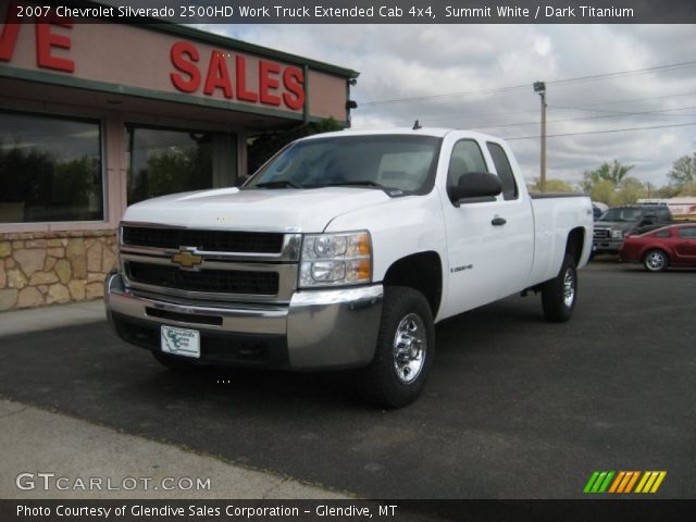 2007 Chevrolet Silverado 2500HD Work Truck Extended Cab 4x4 in Summit White