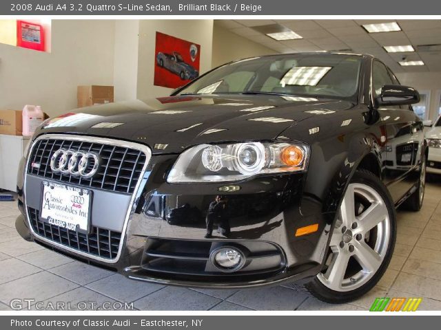 2008 Audi A4 3.2 Quattro S-Line Sedan in Brilliant Black