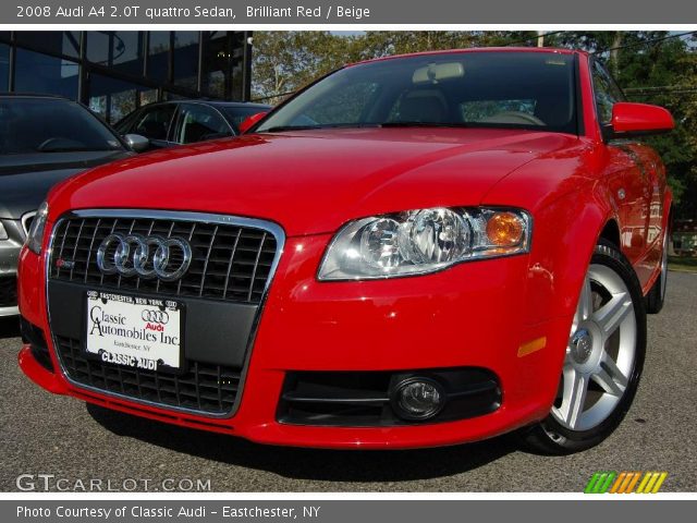 2008 Audi A4 2.0T quattro Sedan in Brilliant Red