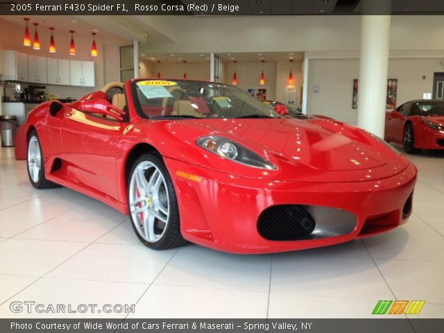 2005 Ferrari F430 Spider F1 in Rosso Corsa (Red)