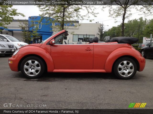 2003 Volkswagen New Beetle GLS Convertible in Sundown Orange
