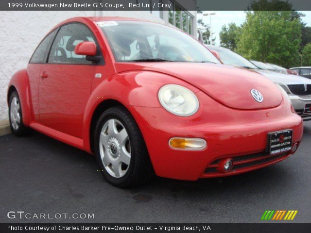 1999 Volkswagen New Beetle GLS Coupe in Red Uni