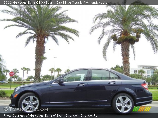 2011 Mercedes-Benz C 300 Sport in Capri Blue Metallic