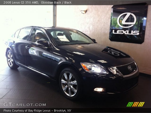 2008 Lexus GS 350 AWD in Obsidian Black