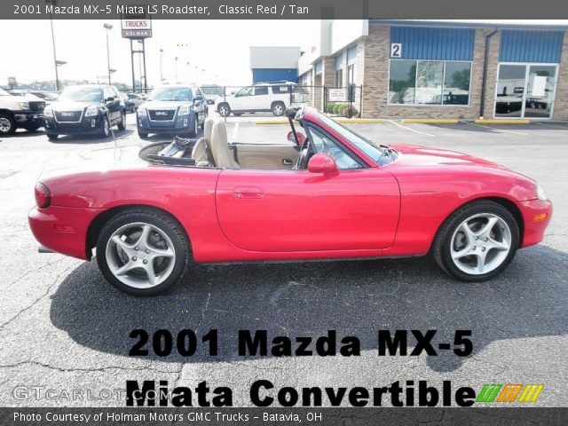 2001 Mazda MX-5 Miata LS Roadster in Classic Red