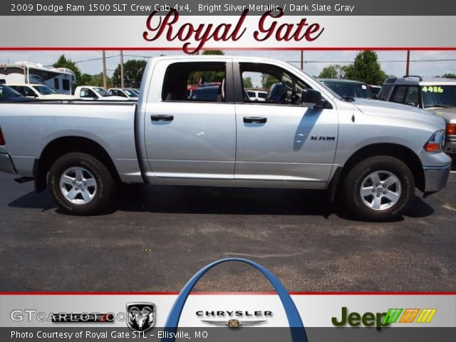 2009 Dodge Ram 1500 SLT Crew Cab 4x4 in Bright Silver Metallic