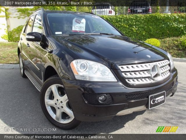 2007 Mercedes-Benz ML 350 4Matic in Black