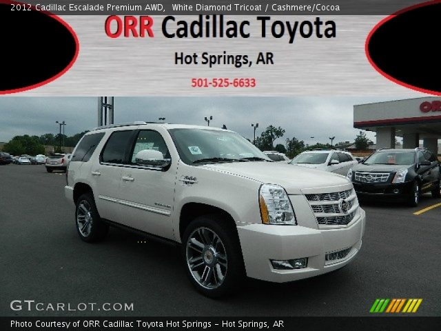 2012 Cadillac Escalade Premium AWD in White Diamond Tricoat